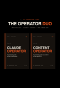 The Operator DUO — Claude+Content · The 2-Book Set