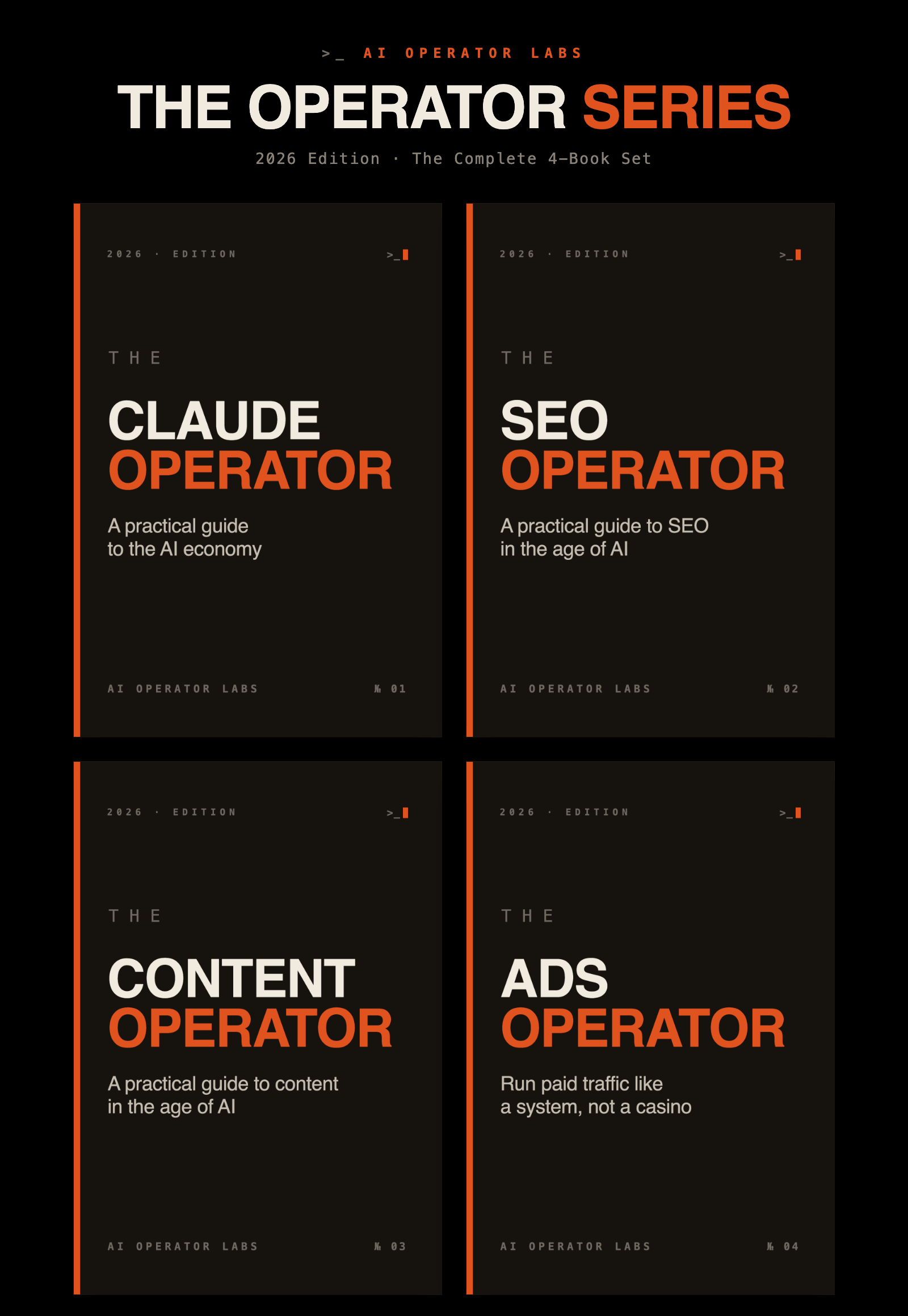 The Complete AI Operator Labs Bundle — All 4 Books